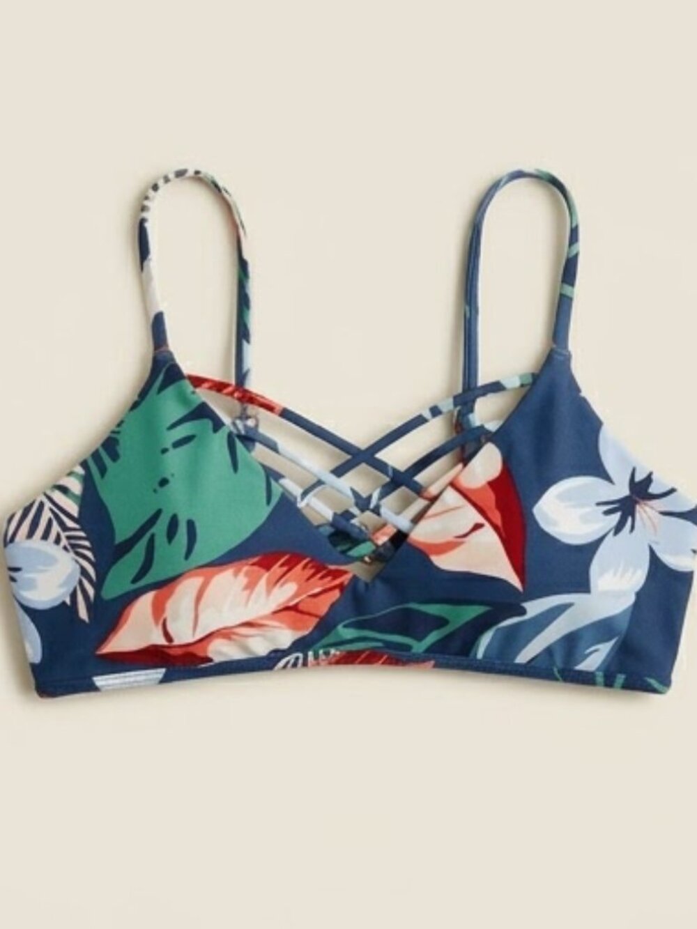 Hollister Swim Size Small Bikini Top Bathing Suit Padded Coastal Vacation Beach